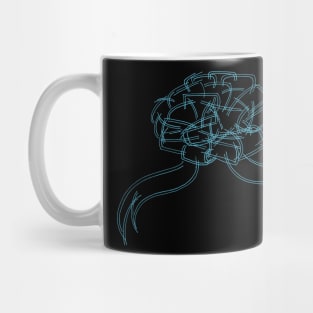 Ribbon Bow (light blue) Mug